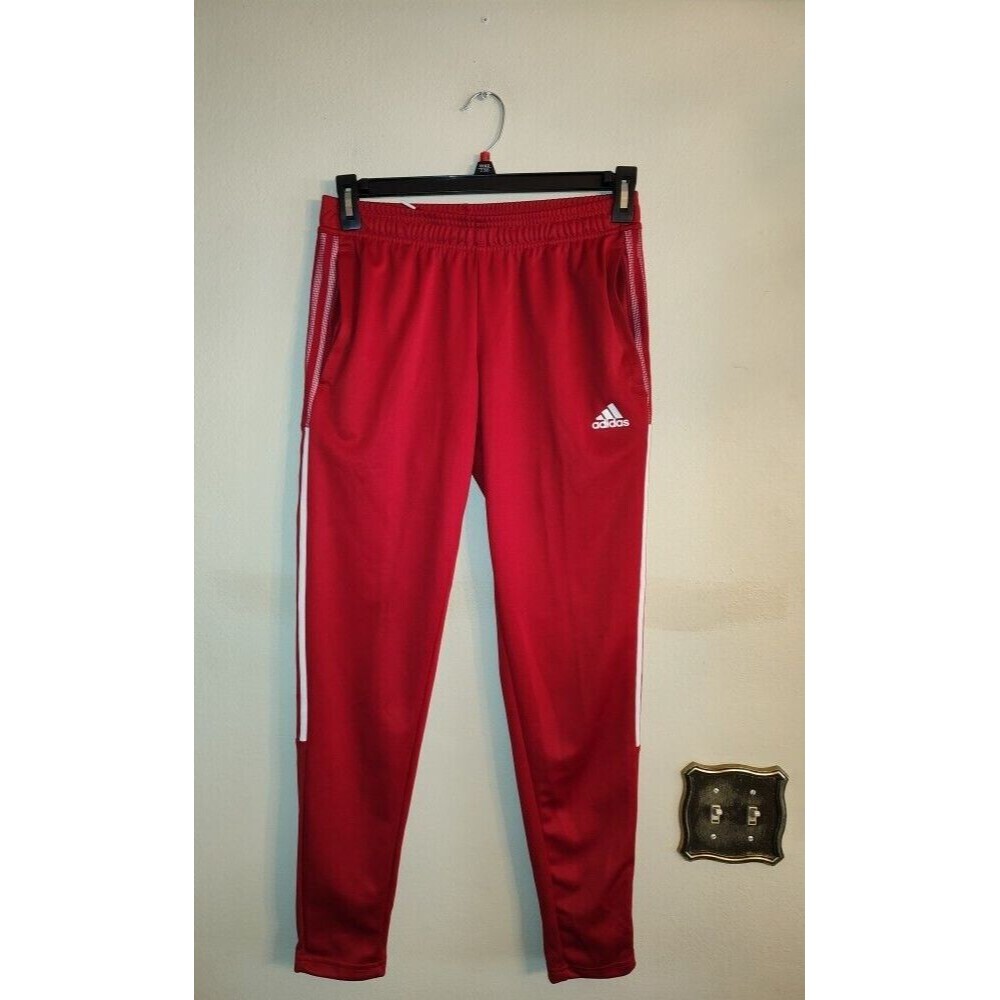 Women's Adidas Primegreen Red Tiro 21 Soccer Track Pants Size S Style HC7722
